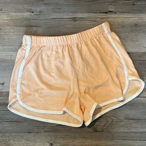 Peach Cotton Shorts